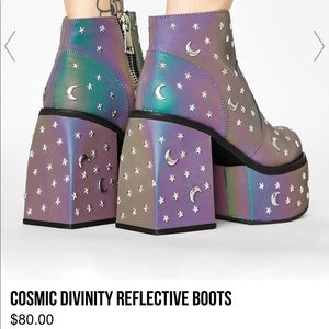 Cosmic Divinity Reflective Boots
